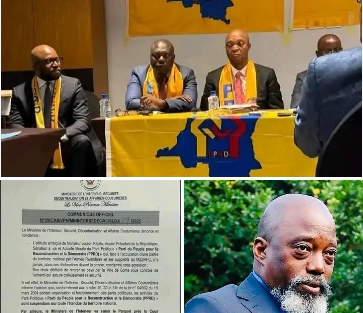CHOC EN RDC : Le PPRD   INTERDIT de fonctionner  sur toute l’étendue du pays – Le gouvernement frappe fort ! Voici les raisons exactes